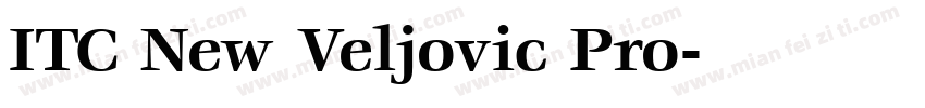 ITC New Veljovic Pro字体转换